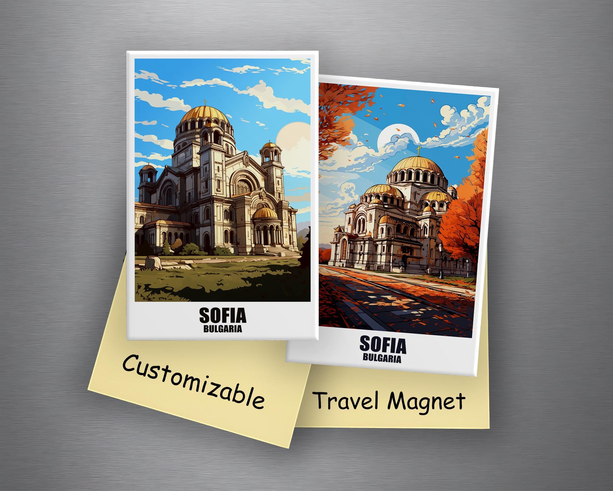 Mag Sofia マグ.ソフィア Sofia Fridge Magnet Personalized 78 X 53 Mm City Magnets