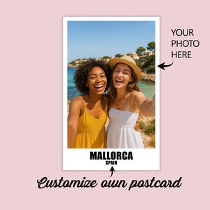 Personalisierte Postkarte für Beste Freunde Personalisierbare Foto Postkarte für beste Freundin Grußkarte Bester Freund Reiseerinnerung