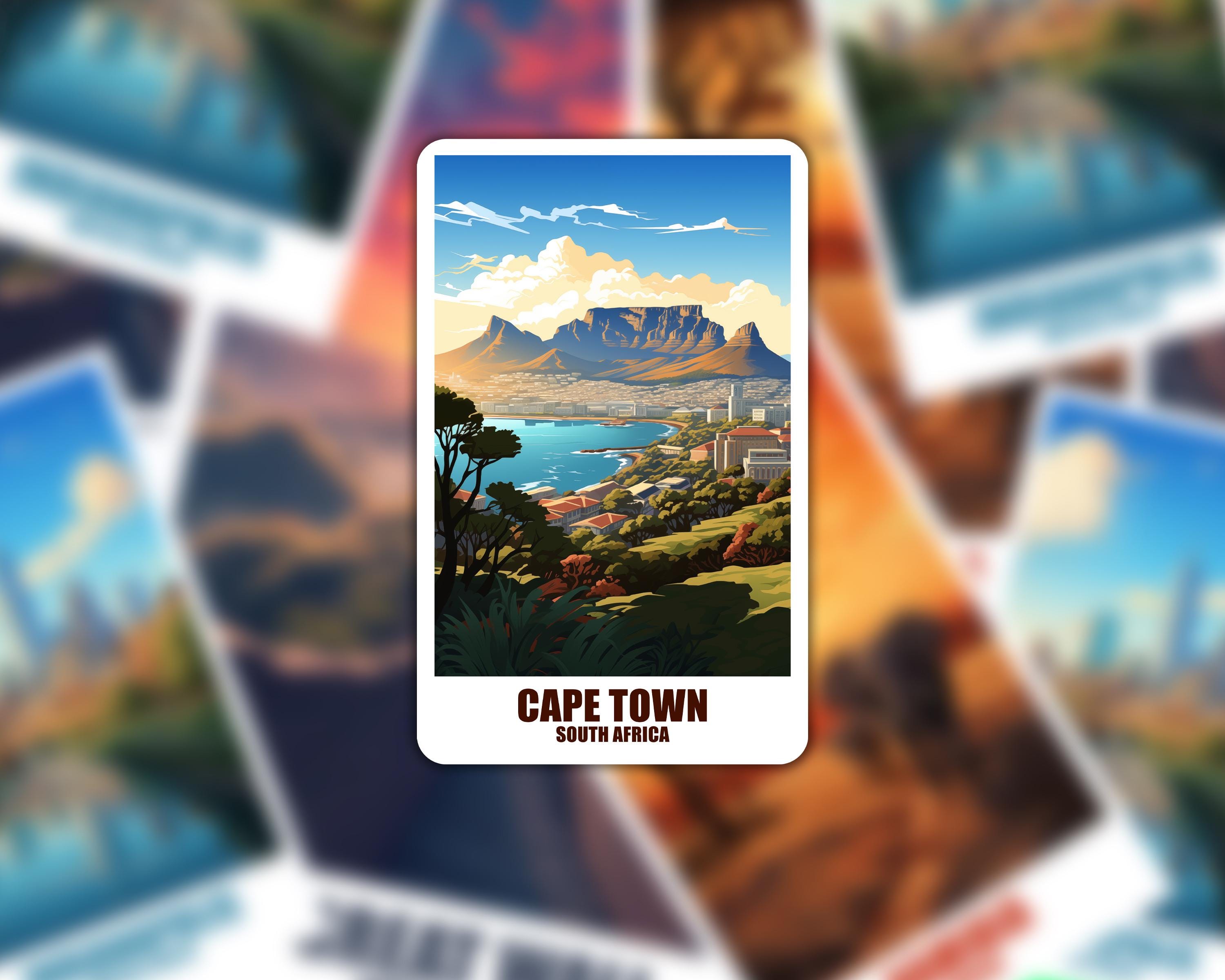 Cape Town Stickers Personalized South Africa Stickers Customizable ...