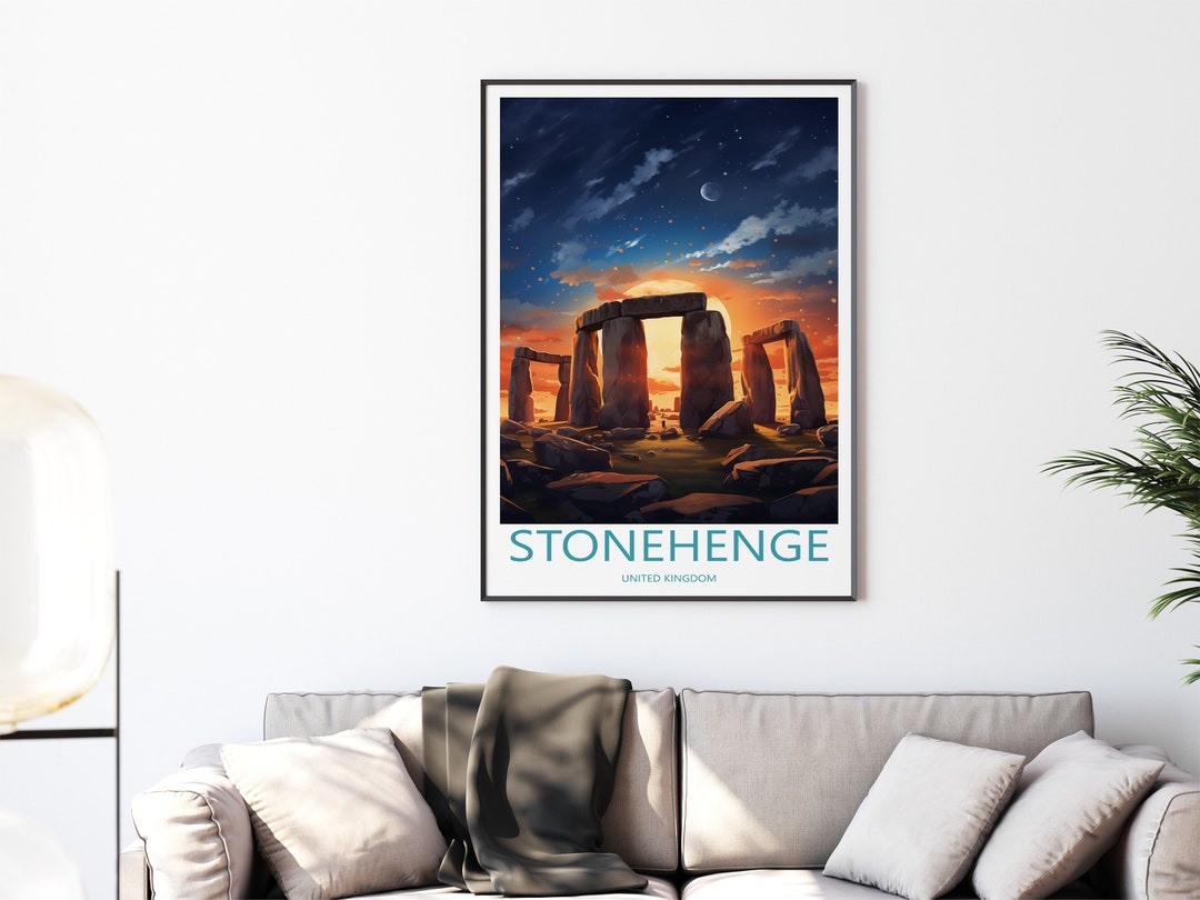 Stonehenge Poster Wall Art | Stonehenge Travel Poster Print ...