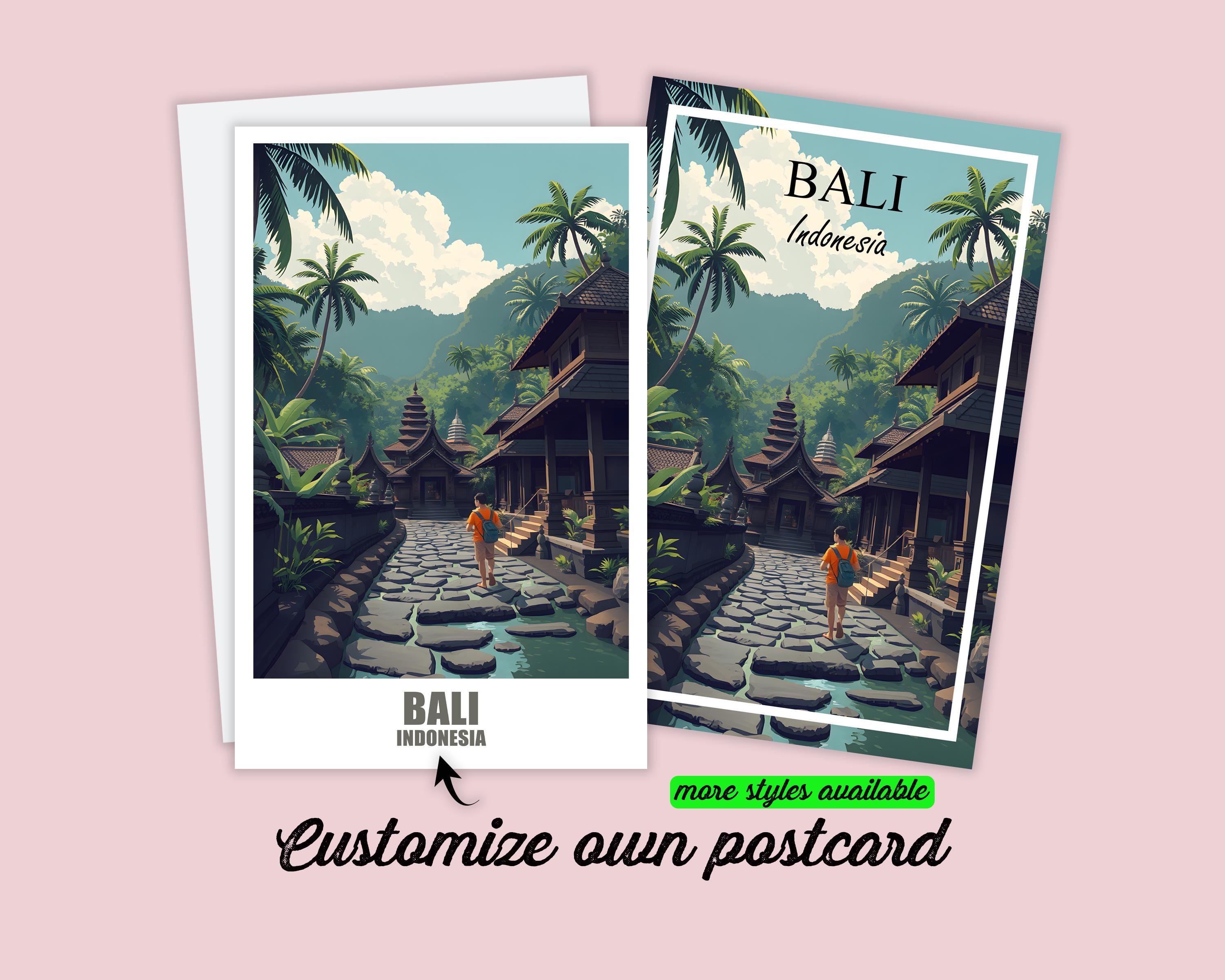 Bali postcard - Etsy 日本