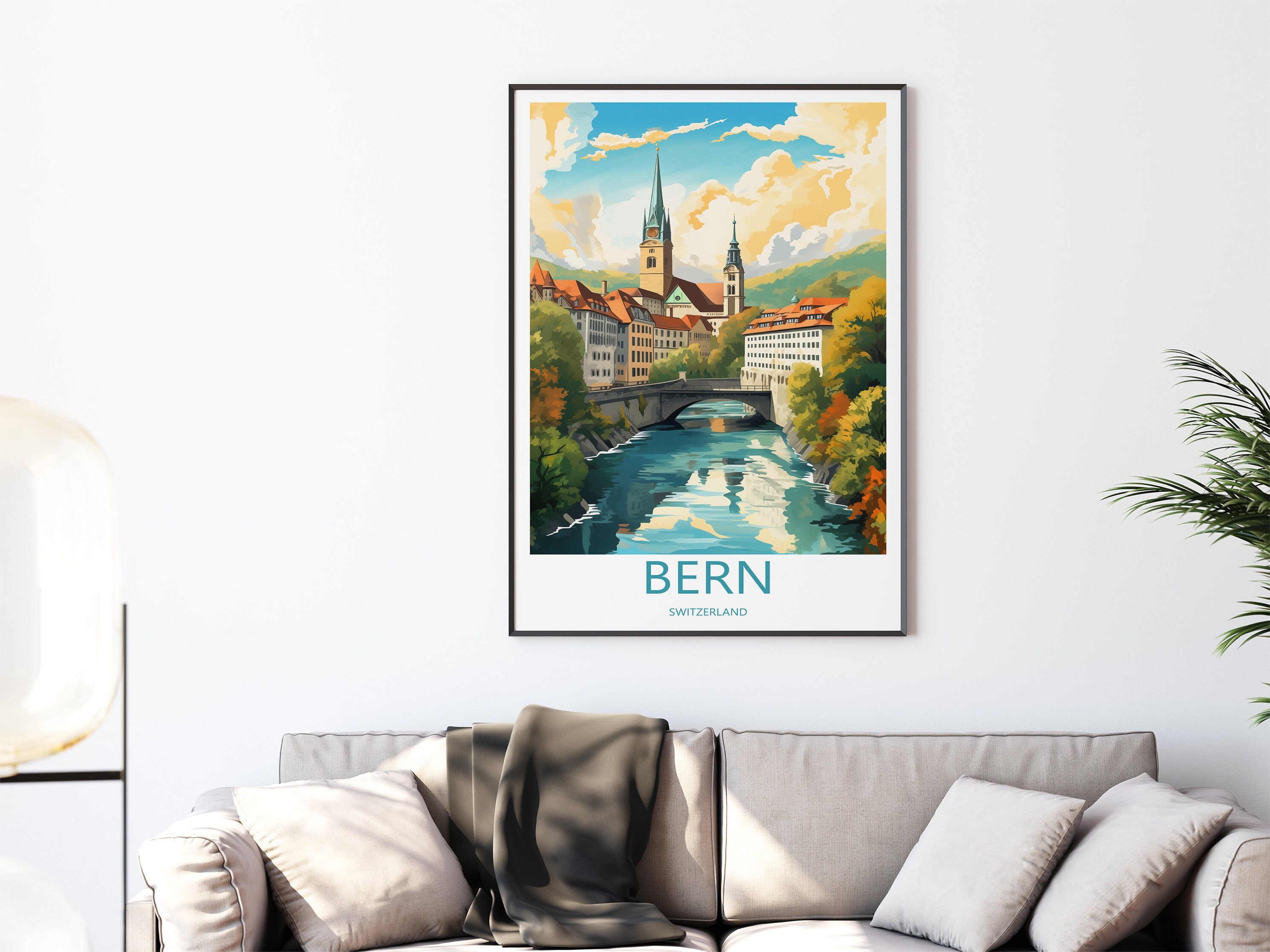 Bern Poster Wall Art Wall Decor Bern Travel Poster Print