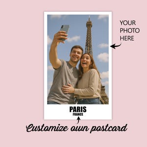 Personalisierbare Postkarte für Paare Personalisiertes Postkarte für Freunde Familie Grußkarte Geschenkkarte Reiseerinnerung Fotopostkarte