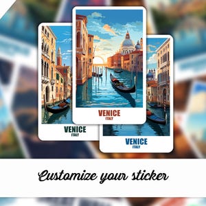 Adesivo Venezia, Adesivo personalizzato Venezia, Adesivo Italia Regalo, Adesivo Valigia da viaggio Adesivo da viaggio Adesivo per computer portatile Adesivo per auto