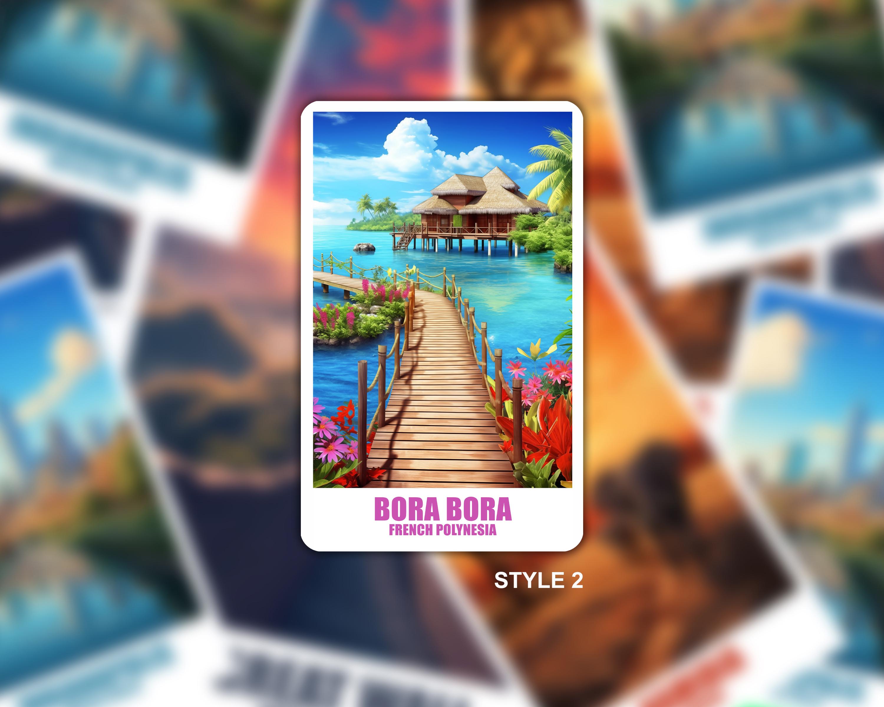 Bora Bora Sticker, Bora Bora Sticker, Personalized Sticker, Suitcase ...