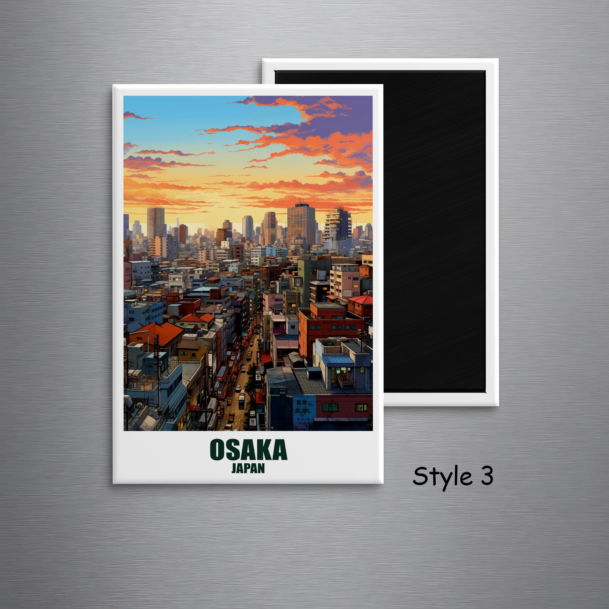Osaka Fridge Magnet Personalized 78 X 53 Mm City Magnets