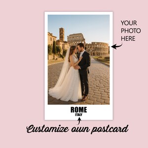 Carte de mariage personnalisable Carte postale photo personnalisée Carte de remerciement pour les amis et la famille Carte de vœux de lune de miel Carte-cadeau