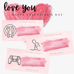 Regalo del paquete de vales de regalo del día de San Valentín