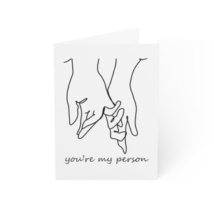 Du bist meine Person Valentinstag Karte