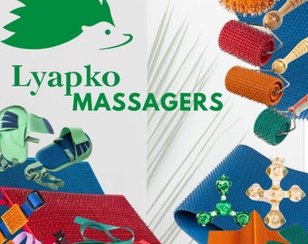 Lyapko Massagers for Face Body Women Men Children Needle Massager Rug Pad Mat Roller Ribbon Applicator