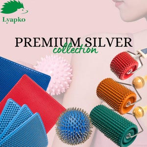 Lyapko die Premium-Silber Kollektionen Massagegeräte Breite Gesichts Roller Chance Big Body Roller Matten Applikatoren