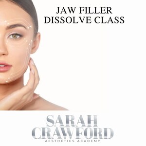 Jaw filler elective dissolve class with our head trainer Sarah Crawford