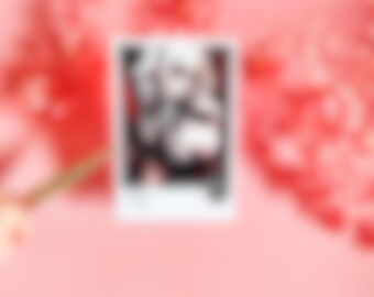 "Aufkleber ""Goth Anime Girl"" Polaroid Style, Laptop sticker, Gothic,Yami Kawaii, Dark Aesthetic, Gothic, Geschenk für Ihn."