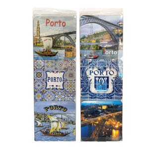 Kurkonderzetters Porto Portugal (set van 6): toeristische souvenir
