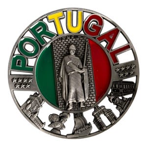 Imanes metálicos para nevera de Portugal Monumentos populares de Portugal