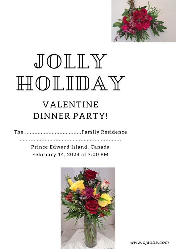 Jolly holiday , valentine party