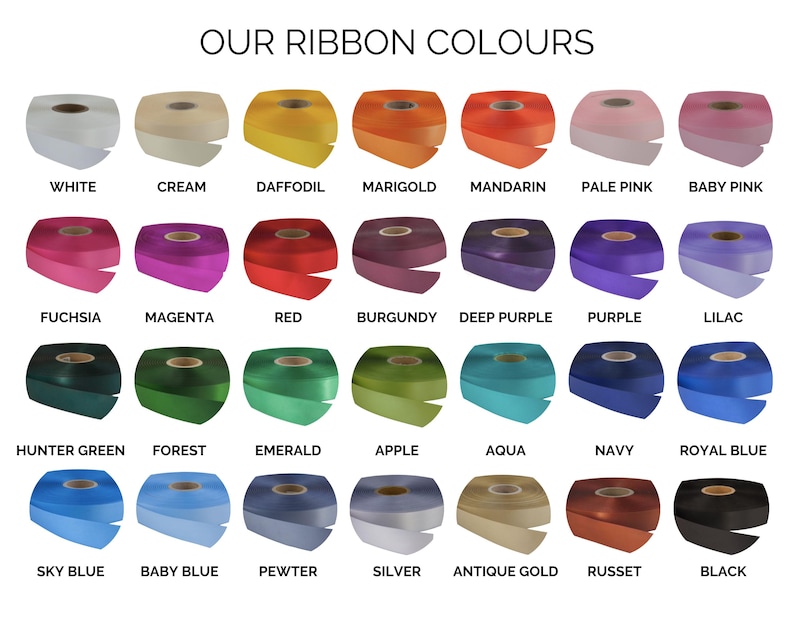 Personalised Memorial Ribbon, Custom Funeral Ribbons, Funeral Favours and Keepsakes Pins image 2