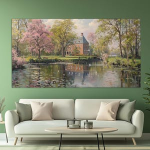 Groningen Garden Canvas Print, Netherlands Painting, Abstract Groningen Wall Art, Groningen Poster, Netherlands Wall Art