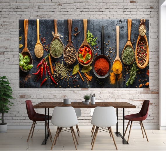 Aromatic Spices Wall Art　ビンテージ　アート Spices Wall Art: Large Canvas Prints, Art Prints & Wall