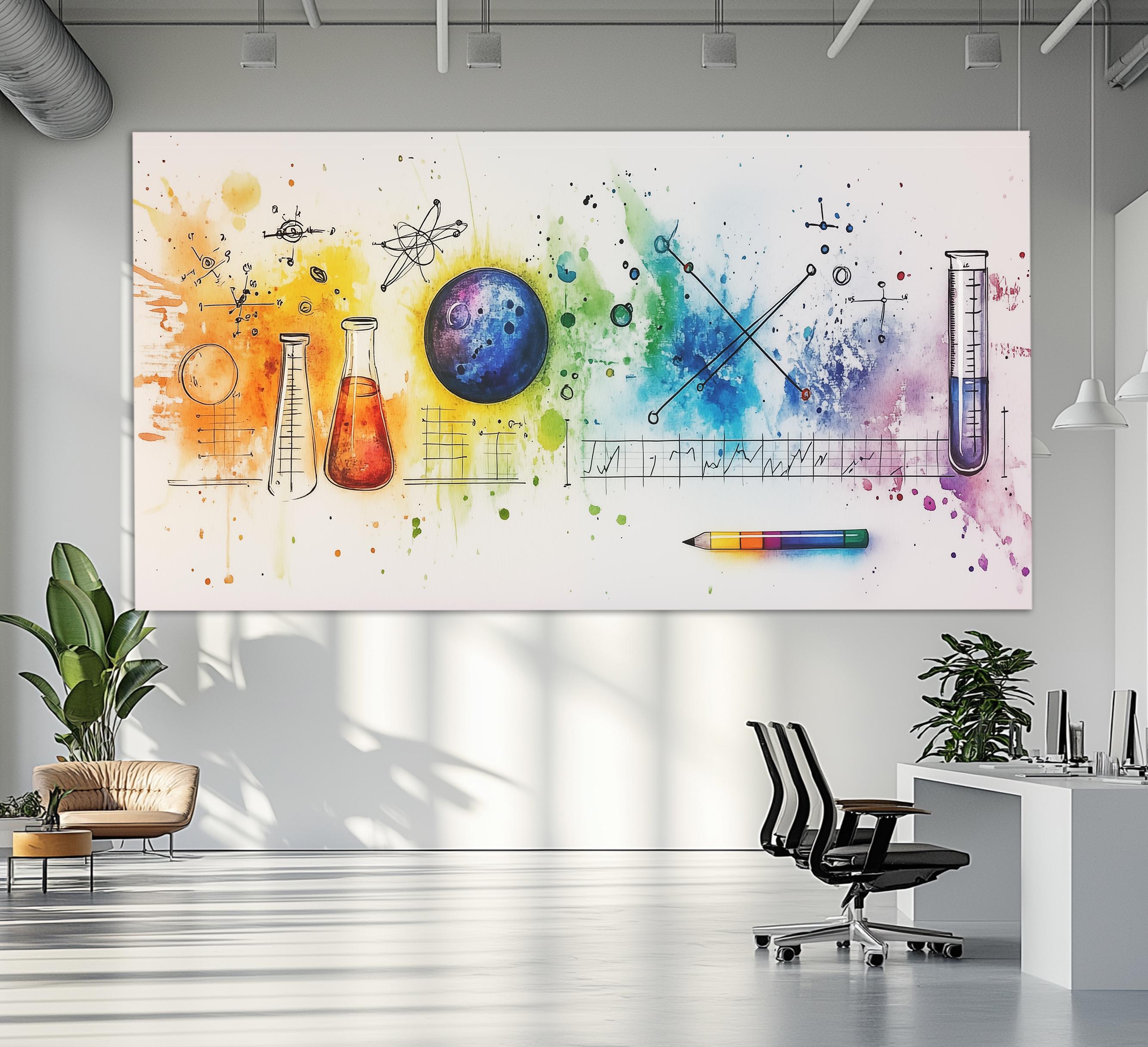 Poster Métal Vintage Drôle Science Physique 30,5 X 20,3 Cm - Décoration Murale Rétro Pour Bureau Ou Maison