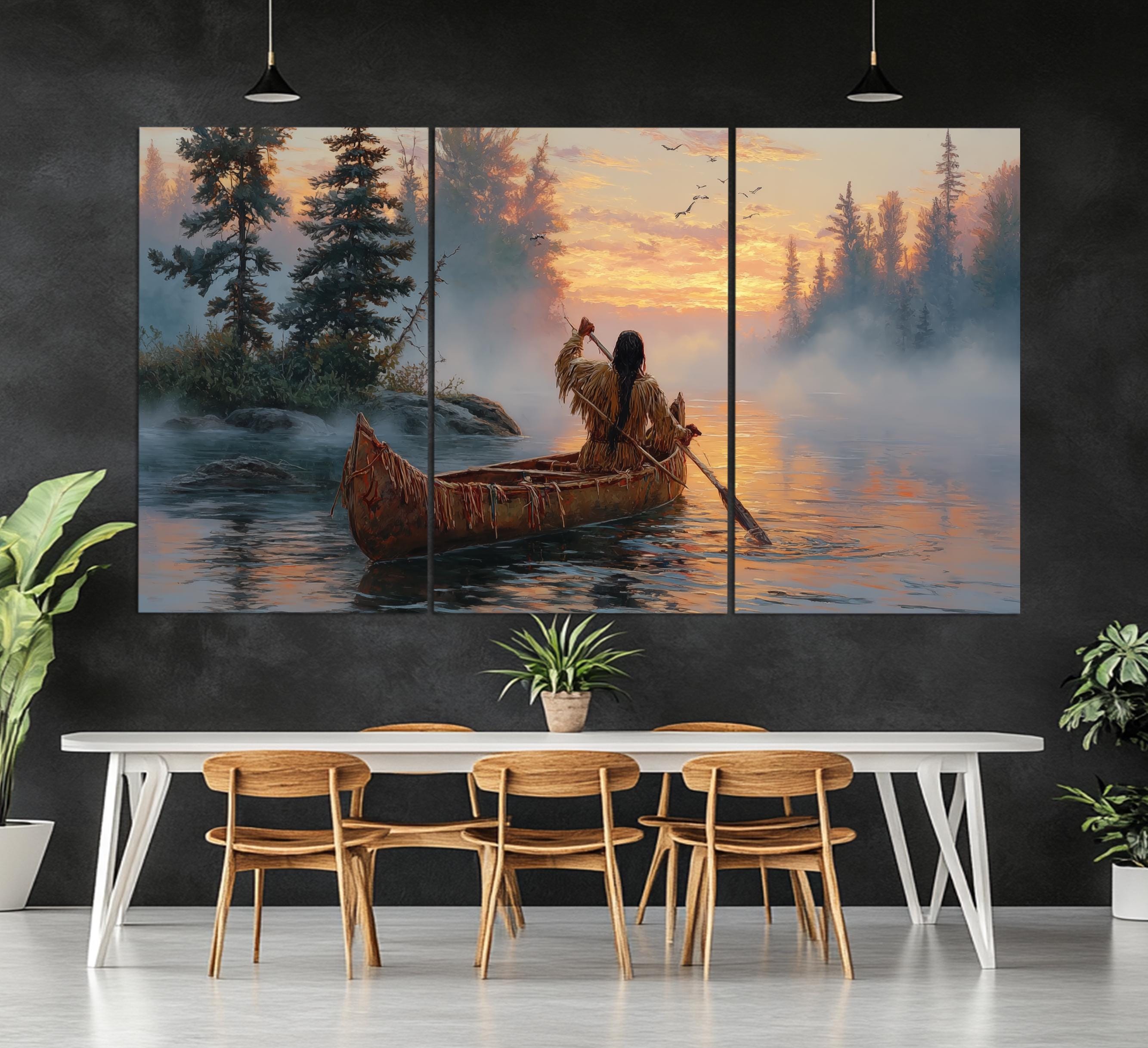 Native American Wall Art, First Nations Canvas Print, Indian Nature ...