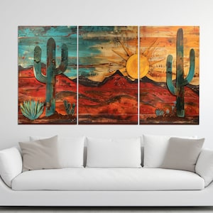 Boho Style Arizona Canvas Print, Arizona in a Vintage Oil Painting ...