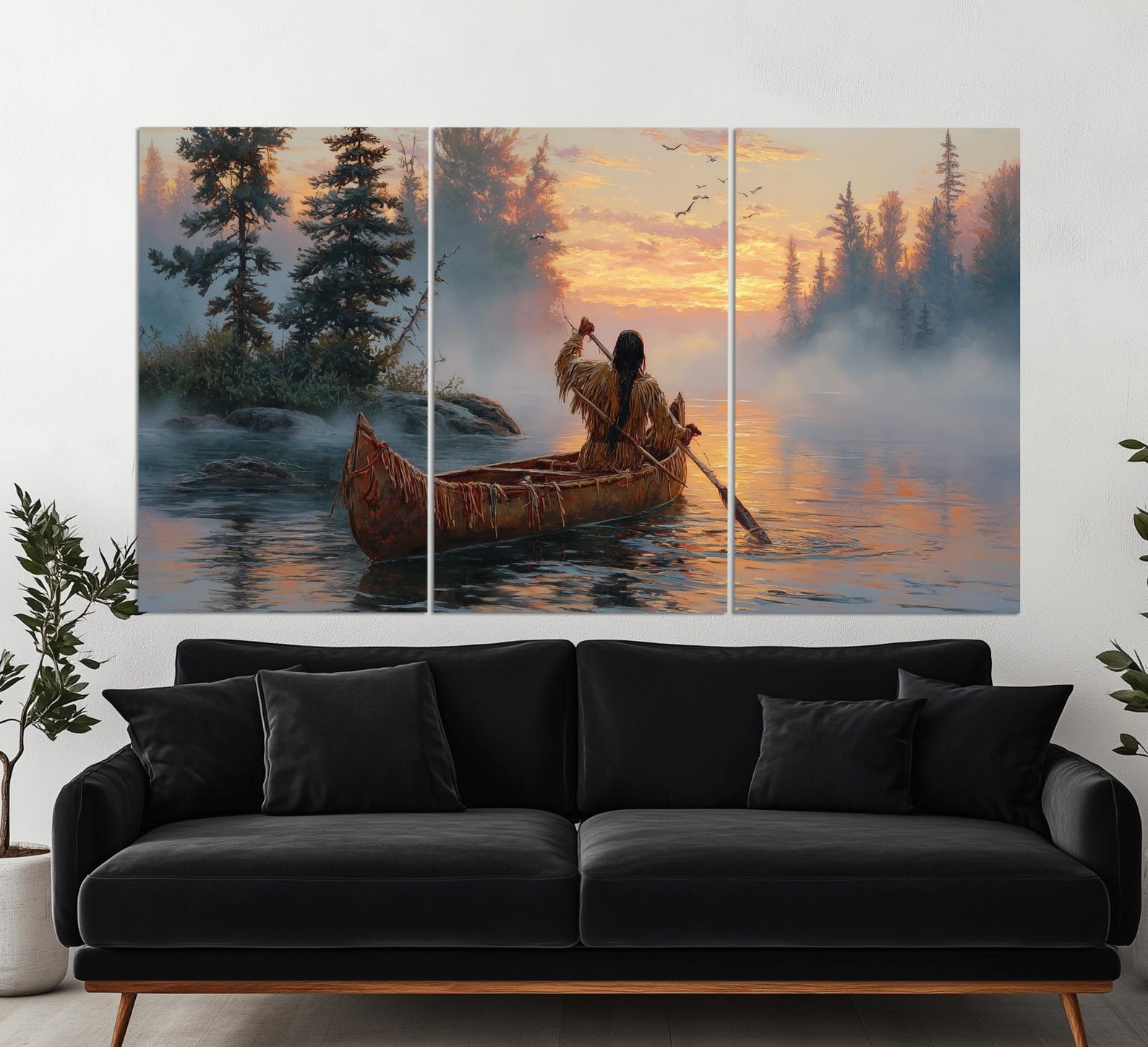 Native American Wall Art, First Nations Canvas Print, Indian Nature ...