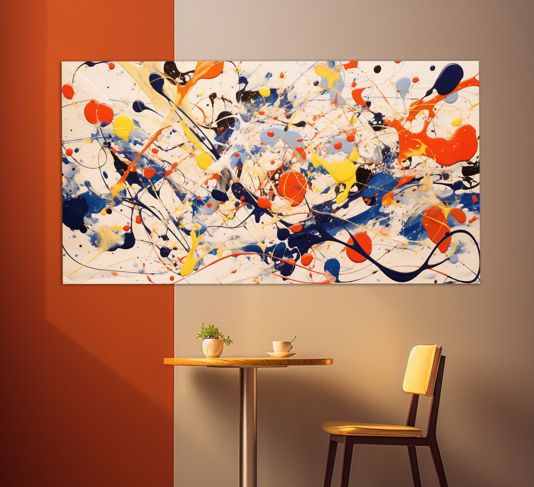 Abstract Canvas Print, Abstract Wall Art, Colorful Abstract Painting ...