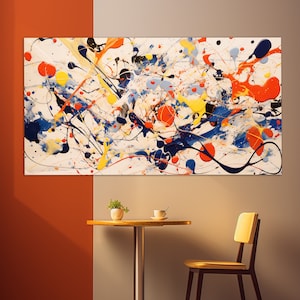 Abstract Canvas Print, Abstract Wall Art, Colorful Abstract Painting Print