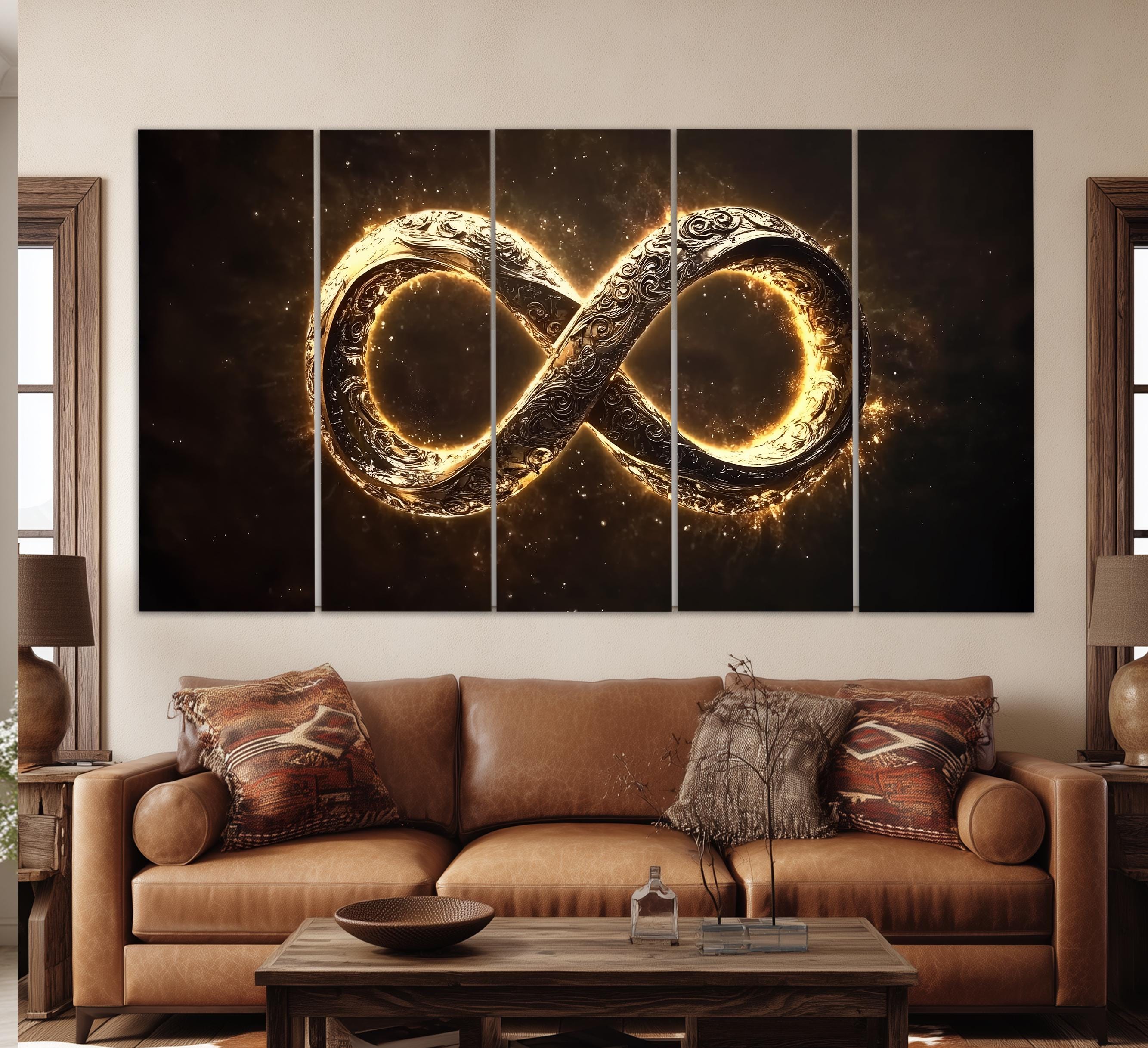 Infinity Sign Canvas Print, Infinity Wall Art, Infinity Painting ...