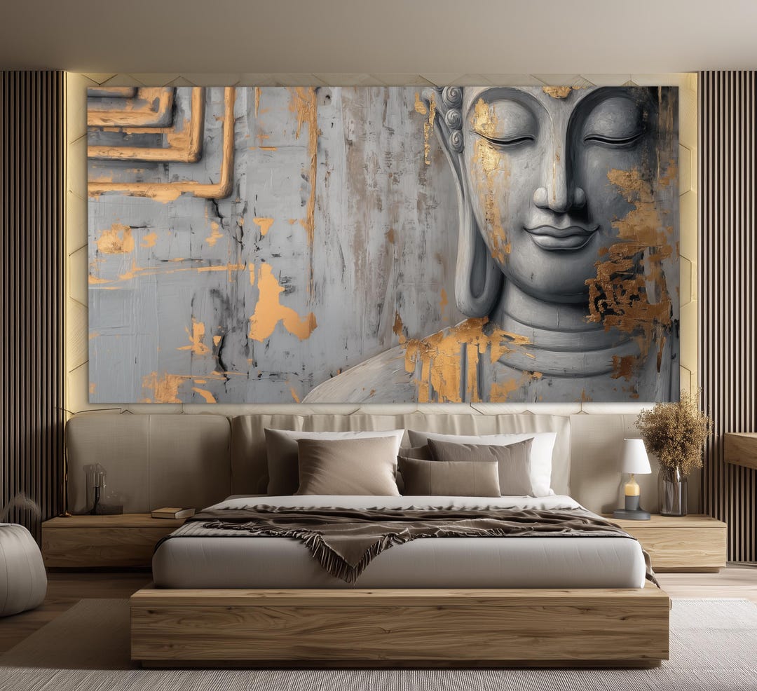 Buddha Canvas Print, Buddhist Wall Art - Etsy