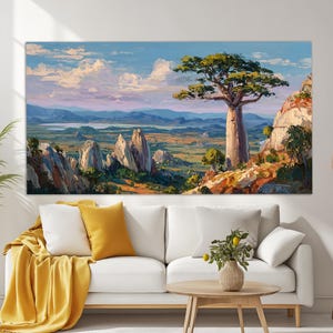 Madagaskar Landschaft Druck, Leinwanddruck, Leinwand Kunst, Madagaskar Wandbild, Wohnzimmer Dekor, Schlafzimmer Dekor, Madagaskar Poster