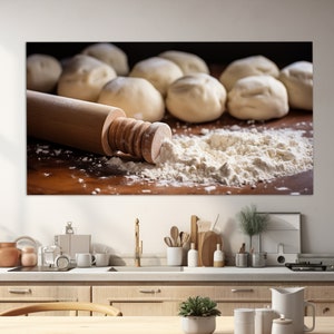 Arte mural de repostería, impresión en lienzo de repostería, decoración de pared de panadería, regalo de panadero, pintura de panadería, arte en lienzo de panadería