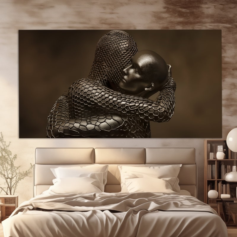Falling In Love: Custom Canvas Using Photo, Custom Couple Portrait
