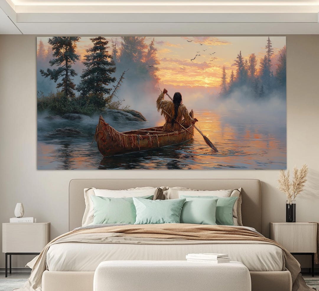 Native American Wall Art, First Nations Canvas Print, Indian Nature ...