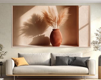 Beige Still Life Canvas Print, Contemporary Wall Art, Minimalist Wall Decor