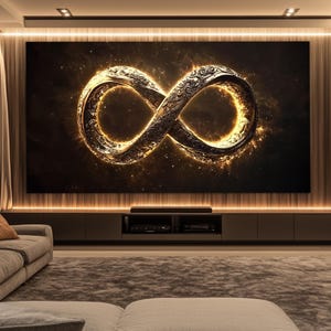 Infinity Sign Canvas Print, Infinity Wall Art, Infinity Painting ...