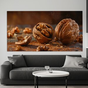Walnuts Canvas Print, Nut Shop Wall Decor, Confectionery Decor, Walnuts Poster, Sweet Shop Wall Decor, Nuts Wall Art, Walnuts Print