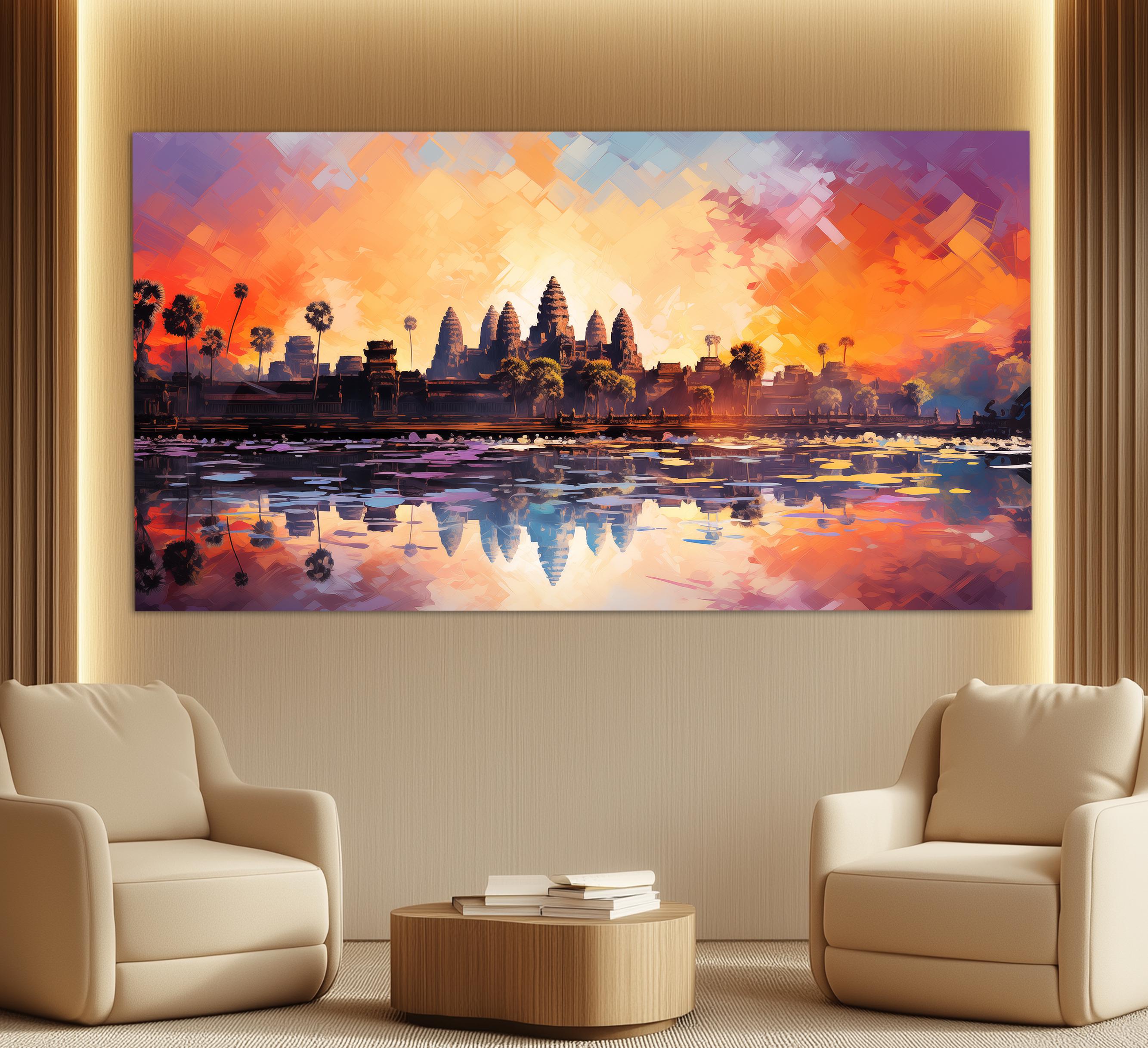 Cambodian oil painting - Etsy 日本