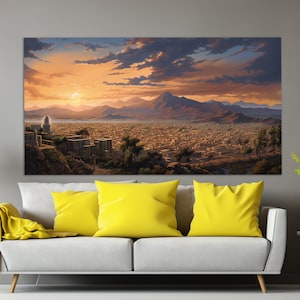 Abstract Asmara Skyline, Asmara Canvas Print, Eritrea Wall Art, Eritrea Painting, Eritrea Wall Decor, Asmara Poster