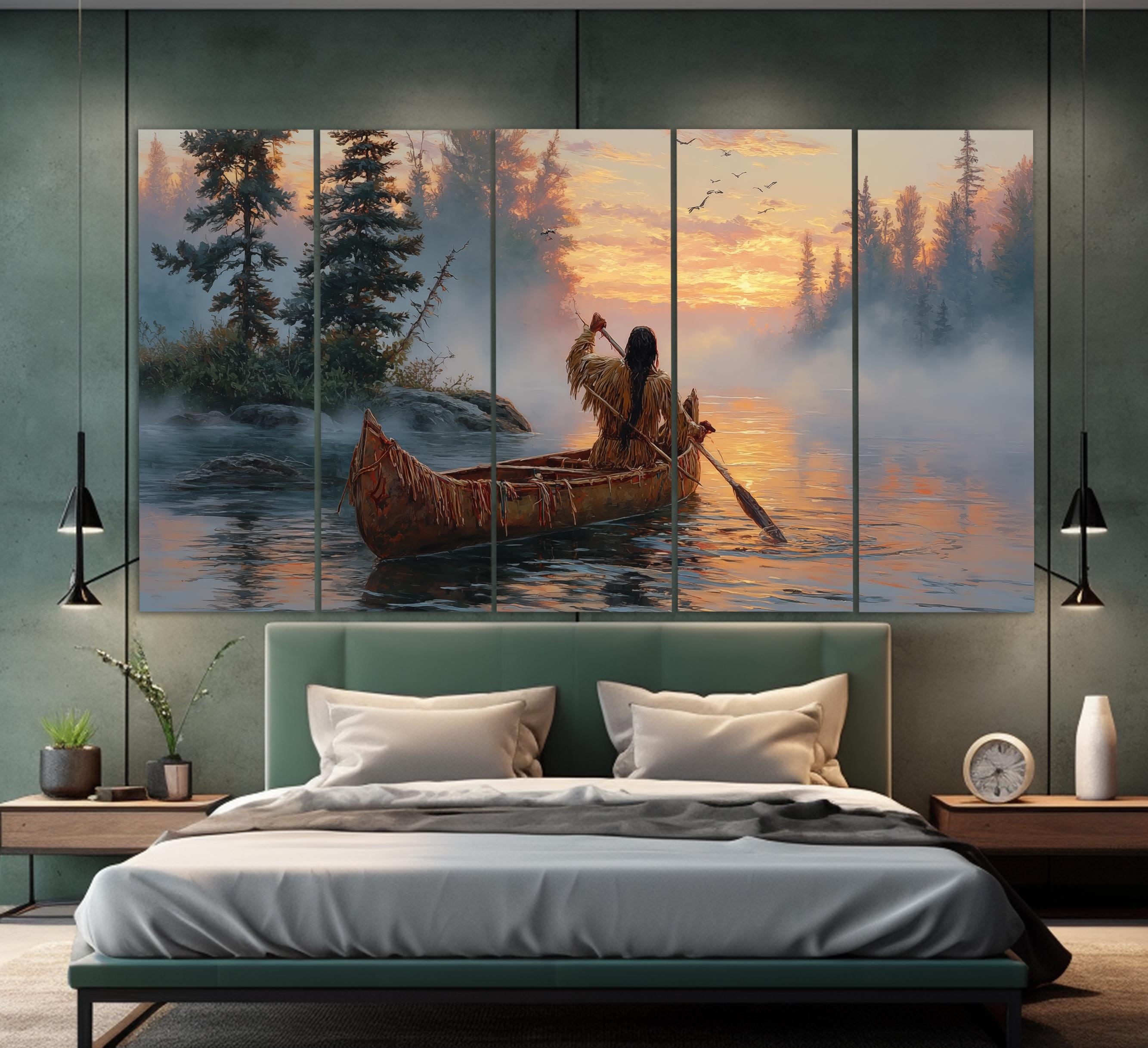 Native American Wall Art, First Nations Canvas Print, Indian Nature ...