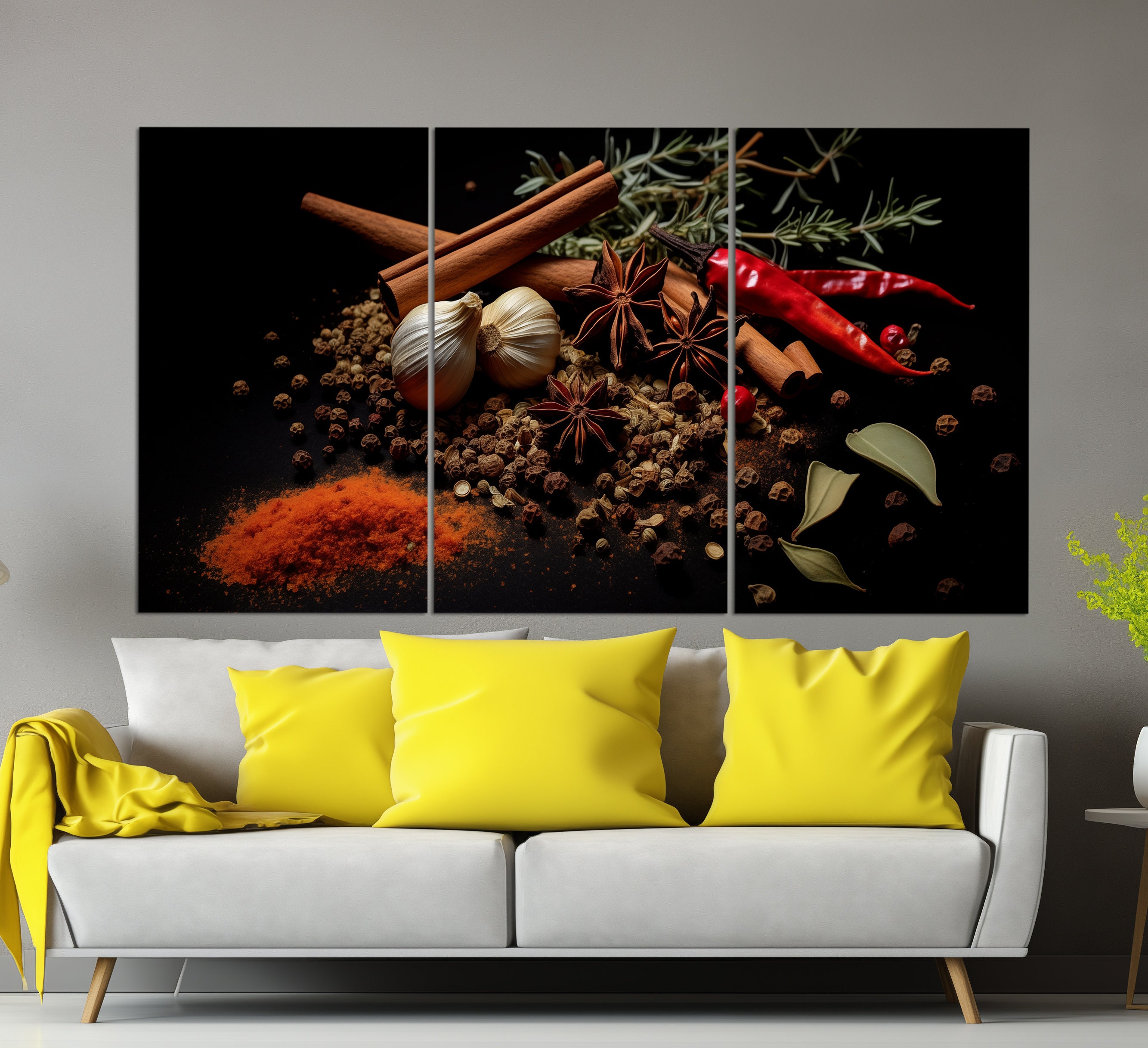Aromatic Spices Wall Art　ビンテージ　アート Spices Wall Art: Large Canvas Prints, Art Prints & Wall