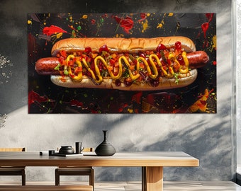 Diabolical Hot Dog Art Print - Etsy