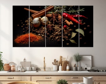 Aromatic Spices Wall Art　ビンテージ　アート Spices Wall Art: Large Canvas Prints, Art Prints & Wall