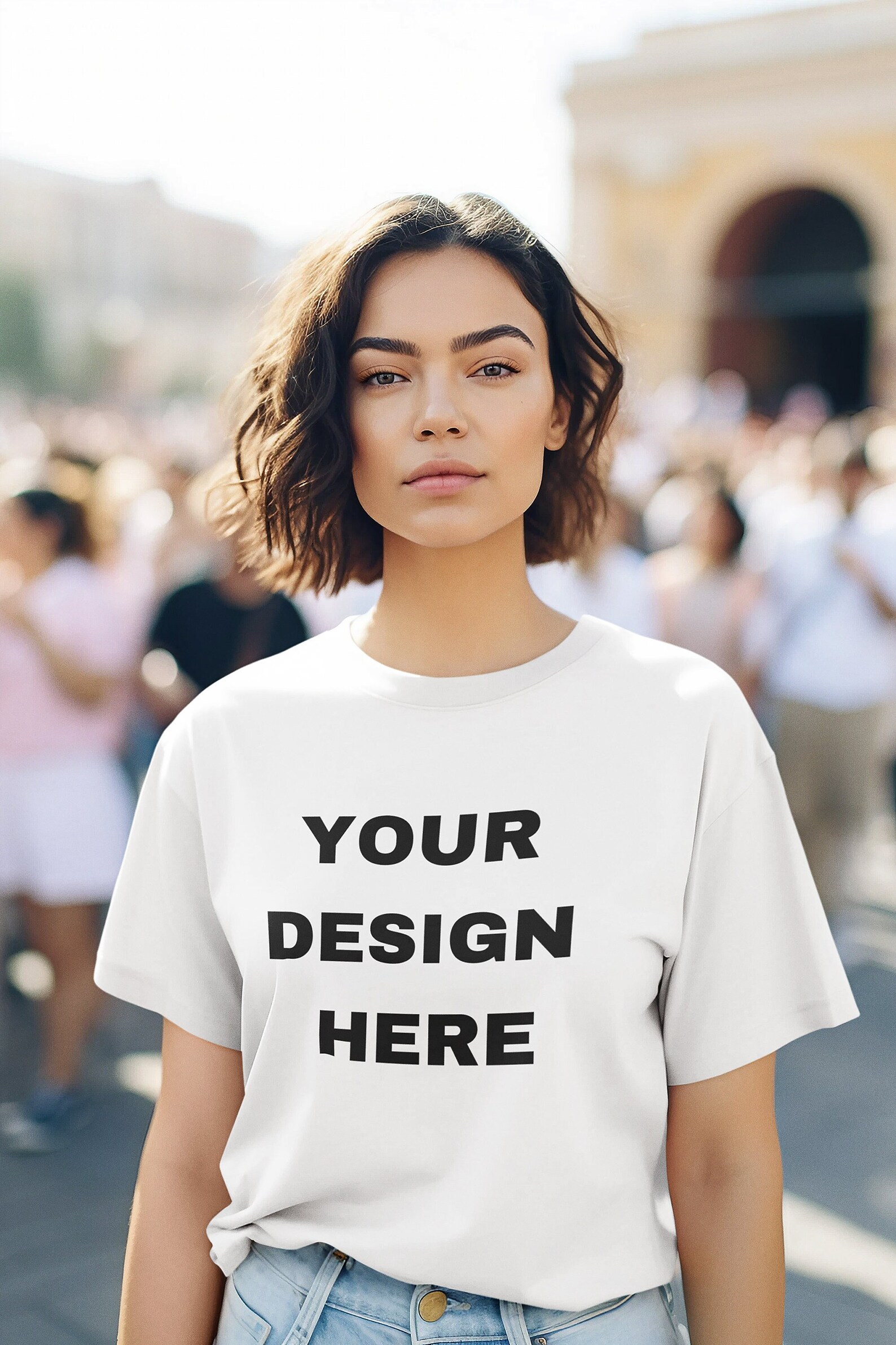 White Tshirt Mockup White Tee Mockup White Tshirt Template Blank