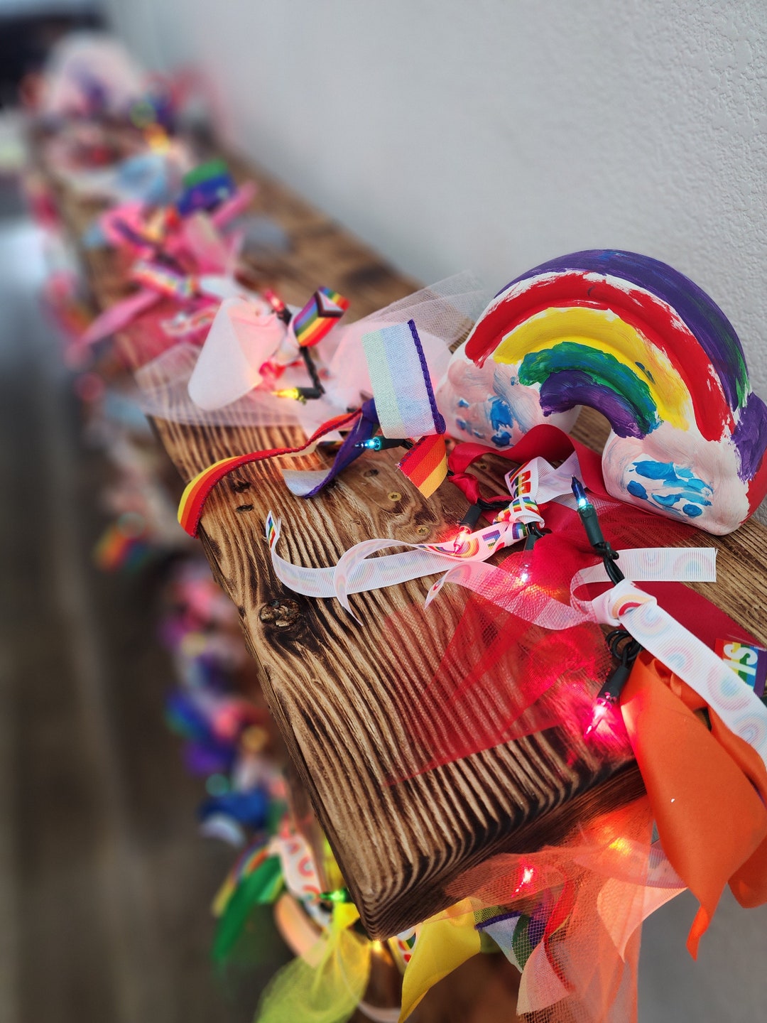 Pride Light Ribbon Garland Etsy