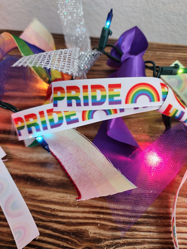Pride Light Ribbon Garland Etsy