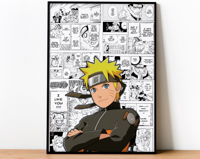 Anime Poster - Anime Character Canvas Painting -  Anime & Manga Poster - Anime Gift - Canvas Print - ( MAN006 )