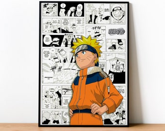 Poster d'anime - peinture sur toile personnage d'anime - poster d'anime et de manga - cadeau anime - impression sur toile - ( MAN007 )