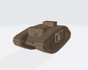 Mark V Female [UK] – WWI Heavy Tank – 3D Printed Model Kit